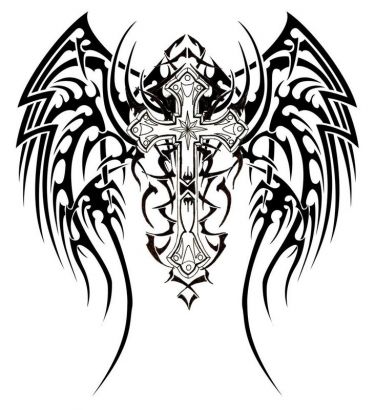 Tribal Cross Tattoo Pic